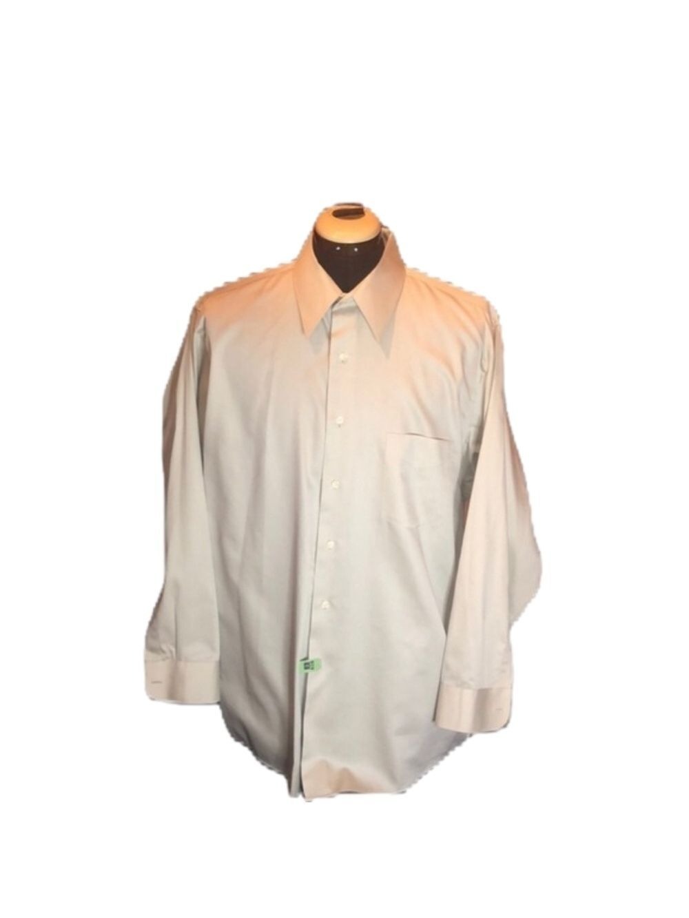 Arrow “Sateen” Men’s Taupe “Wrinkle Free” Dress Shirt Size 16-16.5, 32/33 Large